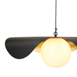 Lampa wisząca  80 cm - czarno złota ST-F22020601-D80 black