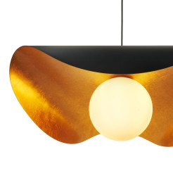 Lampa wisząca  80 cm - czarno złota ST-F22020601-D80 black