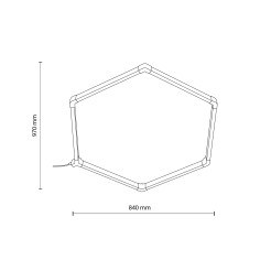 PANEL LED HONEY COMB 42W 18268