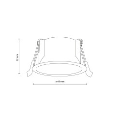 RIVO WHITE 1 X GU10 MINI MR 11 11473