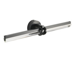 Lampa ścienna  LED 58 cm- czarno szklany kinkiet ST-DN1621-BLACK