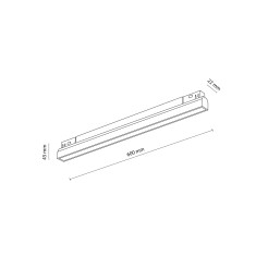 MAGNETIC EASY LINE BLACK 24W CCT 18271