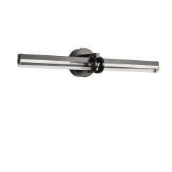 Lampa ścienna  LED 58 cm- czarno szklany kinkiet ST-DN1621-BLACK