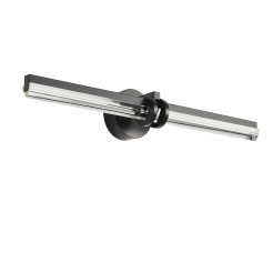 Lampa ścienna  LED 58 cm- czarno szklany kinkiet ST-DN1621-BLACK