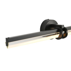 Lampa ścienna  LED 58 cm- czarno szklany kinkiet ST-DN1621-BLACK