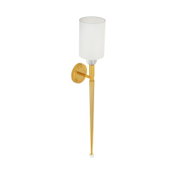 Lampa ścienna  92 cm-  złoty kinkiet z białym abażurem ST-8436 AGB-CE GOLD