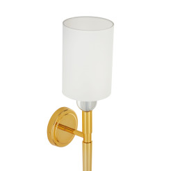 Lampa ścienna  92 cm-  złoty kinkiet z białym abażurem ST-8436 AGB-CE GOLD