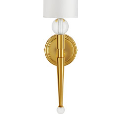 Lampa ścienna  52 cm-  złoty kinkiet z białym abażurem ST-8421 AGB-CE GOLD