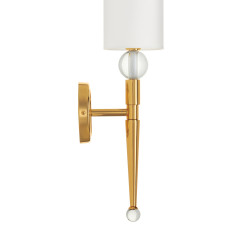 Lampa ścienna  52 cm-  złoty kinkiet z białym abażurem ST-8421 AGB-CE GOLD