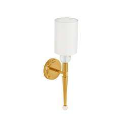 Lampa ścienna  52 cm-  złoty kinkiet z białym abażurem ST-8421 AGB-CE GOLD