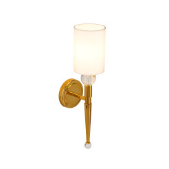 Lampa ścienna  52 cm-  złoty kinkiet z białym abażurem ST-8421 AGB-CE GOLD