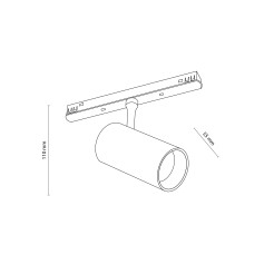 MAGNETIC EASY SPOT BLACK 12W CCT 18277