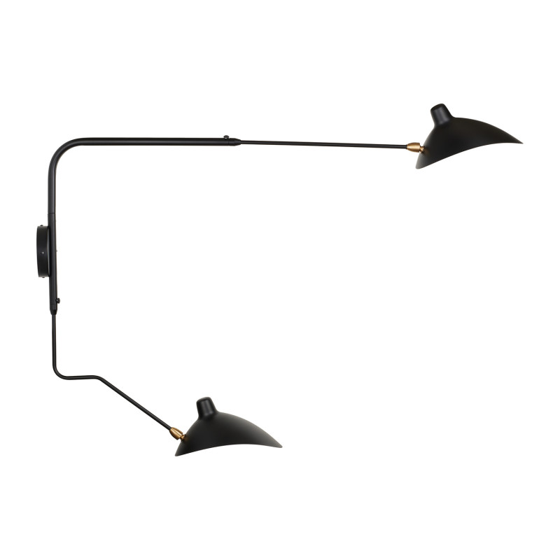 Lampa ścienna -2W S, 110 cm -czarny W8702-S