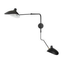 Lampa ścienna -2W S, 110 cm -czarny W8702-S