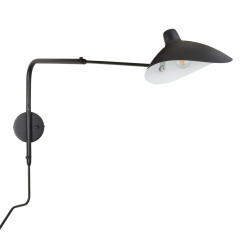 Lampa ścienna -2W S, 110 cm -czarny W8702-S
