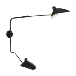 Lampa ścienna -2W S, 110 cm -czarny W8702-S
