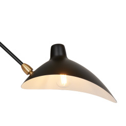 Lampa ścienna -2W S, 110 cm -czarny W8702-S
