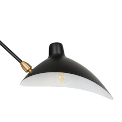 Lampa ścienna -2W S, 110 cm -czarny W8702-S