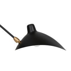 Lampa ścienna -2W S, 110 cm -czarny W8702-S