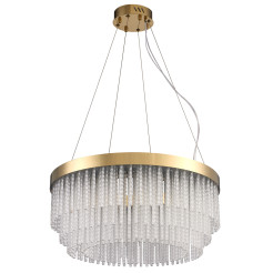 Lampa wisząca   60 cm - żyrandol LED, kryształowo-złoty ST-DL8511