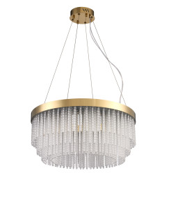 Lampa wisząca   60 cm - żyrandol LED, kryształowo-złoty ST-DL8511