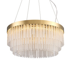 Lampa wisząca   60 cm - żyrandol LED, kryształowo-złoty ST-DL8511