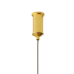 Lampa wisząca  3 40+60+80 cm - LED złoty połysk na 1 podsufitce DN924-40+60+80 gold