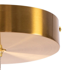 Lampa wisząca  2 60+60 cm - LED, dwa ringi mosiądz szczotkowany na 1 podsufitce ST-8848-60+60 brass