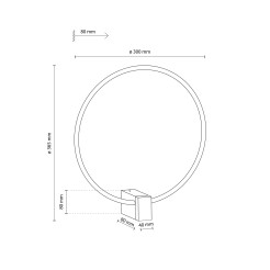 VEXA WHITE KINKIET LED 6W 18302