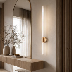 Lampa ścienna LED  biało-złota 100 cm - nowoczesny kinkiet ST-DL8547 gold
