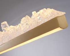 Lampa wisząca  LONG 125 cm -LED, złota listwa z kryształem ST-6490P/L