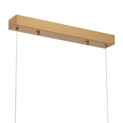 Lampa wisząca  LONG 125 cm -LED, złota listwa z kryształem ST-6490P/L