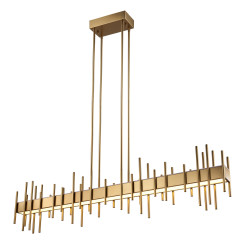 Lampa wisząca  130 cm -  LED, złota dekoracyjna listwa ST-DL8524 gold