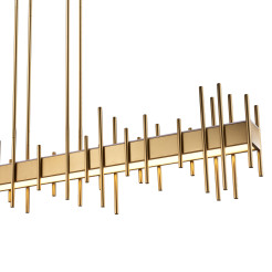 Lampa wisząca  130 cm -  LED, złota dekoracyjna listwa ST-DL8524 gold