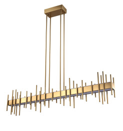 Lampa wisząca  130 cm -  LED, złota dekoracyjna listwa ST-DL8524 gold