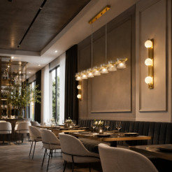 Lampa wisząca LED BACCIO złota 120 cm, złota ST-DL8520