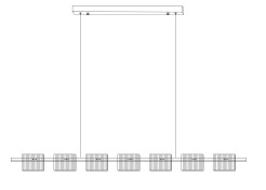 Lampa wisząca LED BACCIO złota 120 cm, złota ST-DL8520
