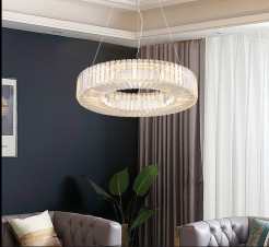 Lampa wisząca CRISTAL LED złota 60 cm ST-10625P-60