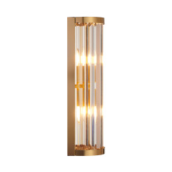 Lampa ścienna  kryształowa złota 45 cm ST-88022W
