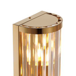 Lampa ścienna  kryształowa złota 45 cm ST-88022W