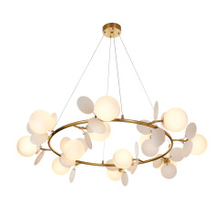 Lampa wisząca  105 cm, biało złota ST-DL-2969