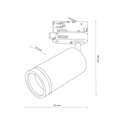TRACER JET RING BLACK TRÓJOBWODOWY 1XGU10 11171