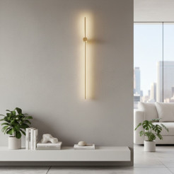 Lampa ścienna  100 cm LED, złoty połysk ST-1067W-1GD