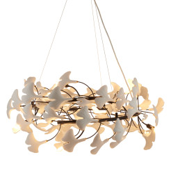Lampa wisząca  80 cm -czarna, G9, regulowana, designerska XY080P-80 black
