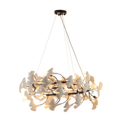 Lampa wisząca  80 cm -czarna, G9, regulowana, designerska XY080P-80 black