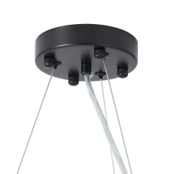 Lampa wisząca  80 cm -czarna, G9, regulowana, designerska XY080P-80 black