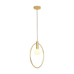 Lampa wisząca  25- 25 cm, złoty ring DP0001A-250R