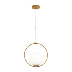 Lampa wisząca  ROUND 35 cm, złota DP0001A-350R