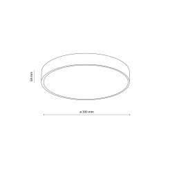 VELIS CHROME PLAFON LED 24W IP54 18282