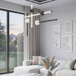 Lampa wisząca  L-4 LED czarna 110 cm ST-1691L-4 BLACK